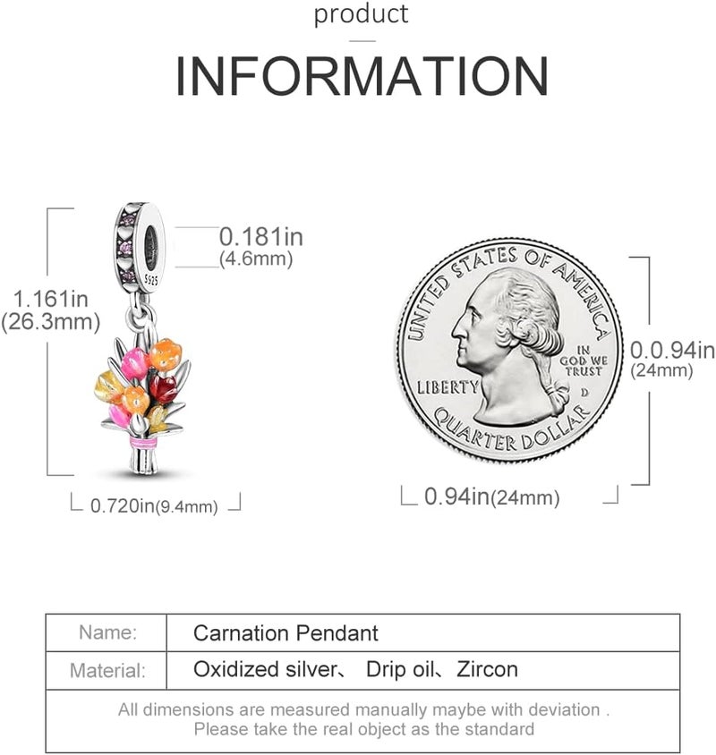 MULA 925 Sterling Silver Charms for Bracelets and Necklaces Family Letters Dangle Pendants Airplane Travel Beads Family Tree Jewelry Charms for Women - Image 3